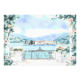 Foto Visão Romântica do Lago Como