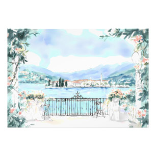 Foto Visão Romântica do Lago Como