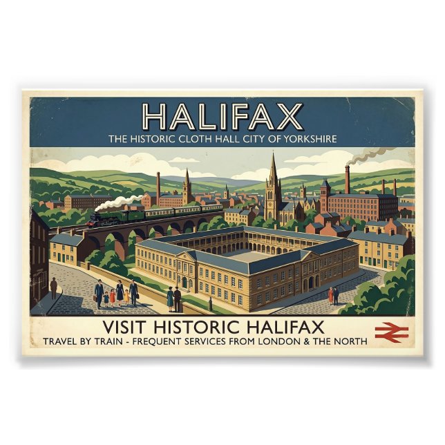 Foto Visite Halifax Histórico - Arte de Poster de Viage (Frente)