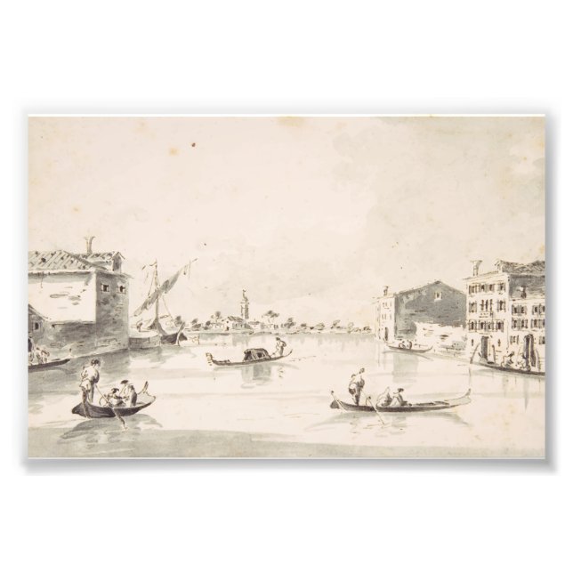Foto Vista da ilha de Burano no Veneto (Frente)