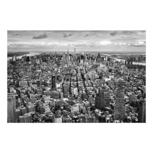Foto Vista de Manhattan Preto e Branco