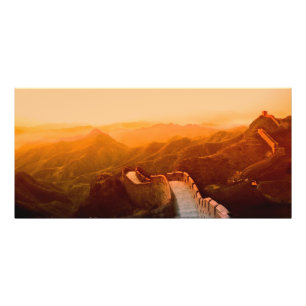 Foto Vista panorâmica da Grande Muralha, China