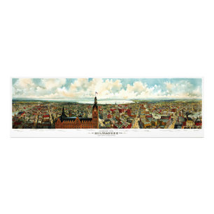 Foto Vista panorâmica de Milwaukee Wisconsin 1898
