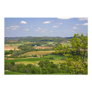 Foto Vista panorâmica de terras agrícolas ao sul de Arc