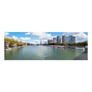 Foto Vista panorâmica do Front de Seine - Paris, França