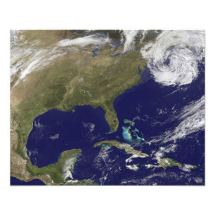 Foto Vista satélite da costa leste dos Estados Unidos