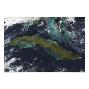 Foto Vista satélite de Cuba