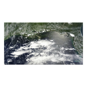 Foto Vista satélite do óleo que escapa 2