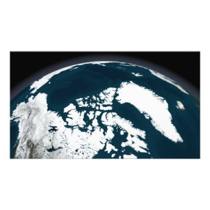 Foto Vista sobre Greenland e o oceano ártico