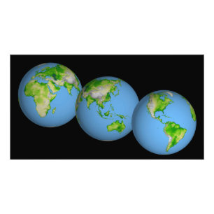 Foto Vistas topográficas do mundo