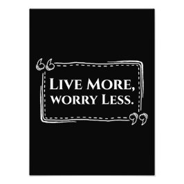 Foto Viva mais, se preocupe menos Poster