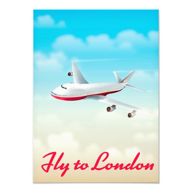 Foto Voar para Londres Plane poster (Frente)