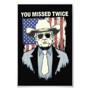 Foto Você Errou Duas Vezes Trump Cowboy Western Trump 2