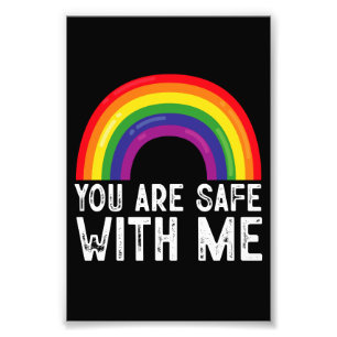 Foto Você Está Seguro Comigo Mês do Orgulho LGBTQ Arco-