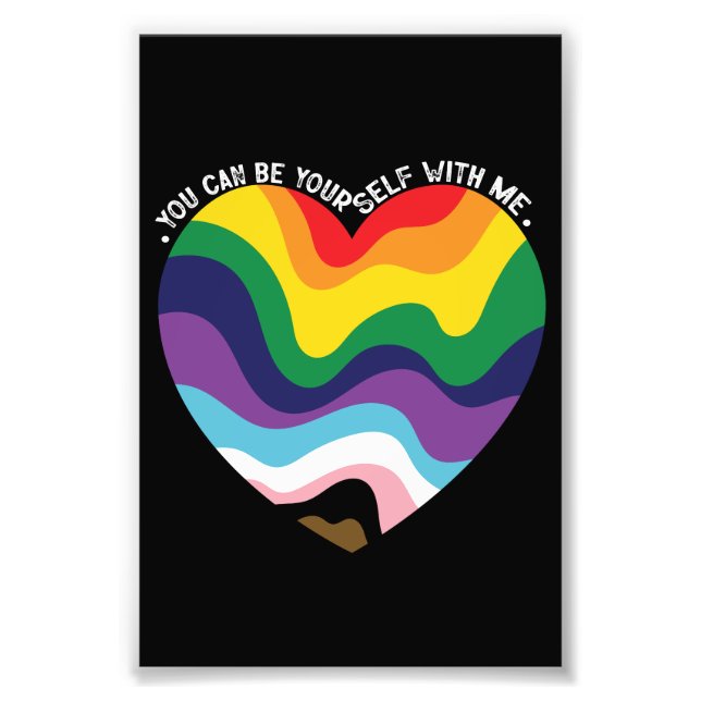 Foto Você Pode Ser Você Mesmo Comigo LGBT Transgênero G (Frente)