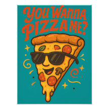 Você Quer Uma Pizza De Mim Design Retrô Engraçado