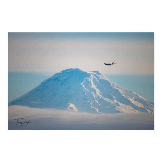 Foto Voo Delta a jato do Monte Rainier - Seattle, WA (Frente)