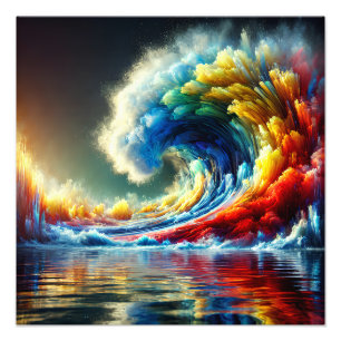 Foto Vórtex Emocional: Onda Cinemática de Cores