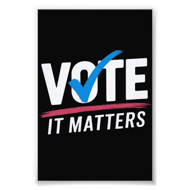 Foto Votar Eleição 2024 Eleitor Democrata Política  (Frente)