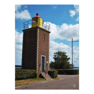 Foto Vuurtoren voor scheepvaart in Willemstad Nederland