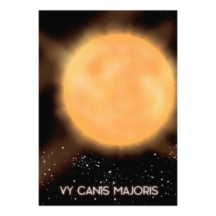 Foto VY Canis Majoris poster de arte espacial solar.