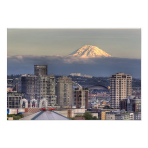 Foto WA, Seattle, Monte Rainier do Parque Kerry