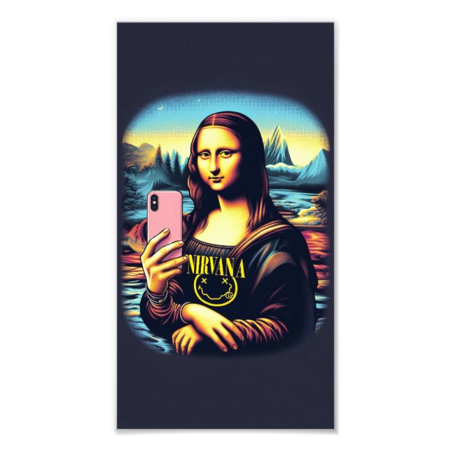 Foto WALL ART Mona Lisa Portrait Pintura de arte (Frente)