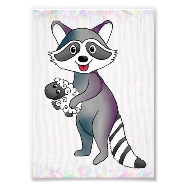 Foto Waschbär und Schaf  (Frente)