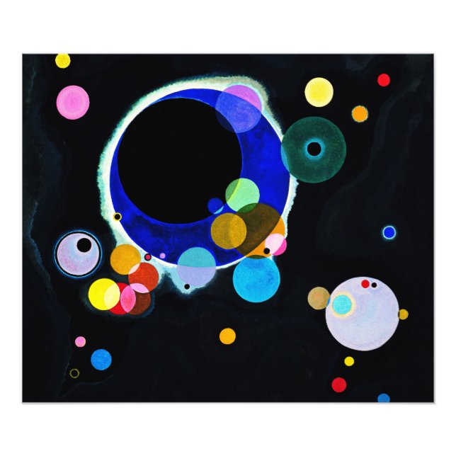 Foto Wassily Kandinsky - Vários Círculos (Frente)