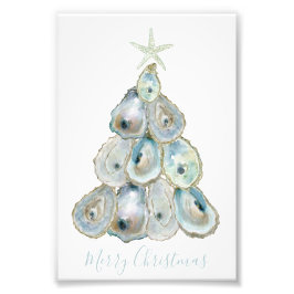 Foto Watercolor Oyster Christmas Tree