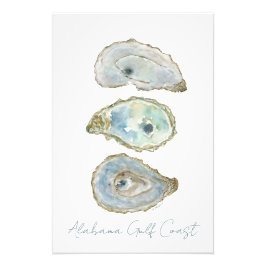 Foto Watercolor Oysters- Customizeable Vertical Design