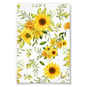 Foto Watercolor Sunflower 8