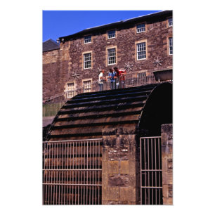 Foto WaterWheel New Lanark Scotland Cartão Postal Poste