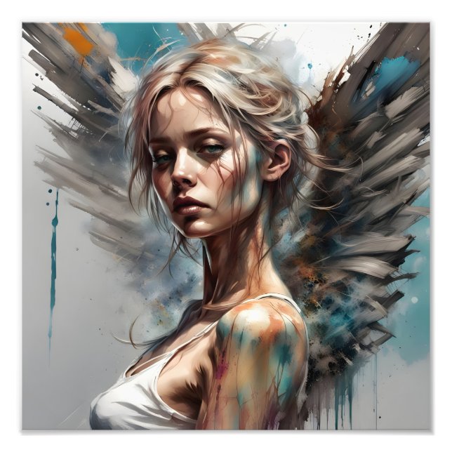 Foto weibliches Porträtgestalt mit Eleganz (Frente)