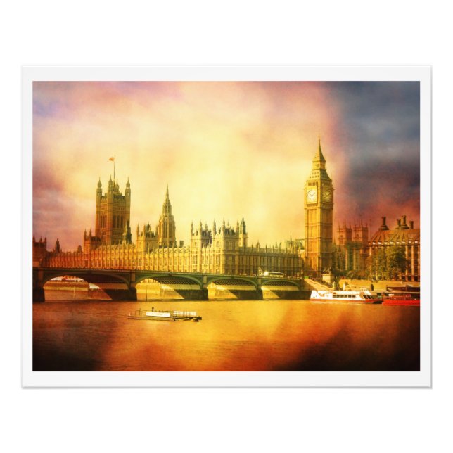 Foto Westminster Palace e Bridge Photo impressão (Frente)