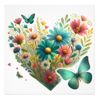 Foto Whispering Wildflower Butterflies Botanical