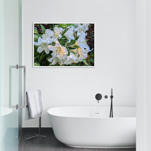 Foto White Oriental Lily Blooms Floral