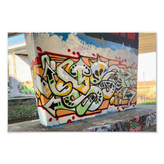 Foto Wild style graffiti wall 1