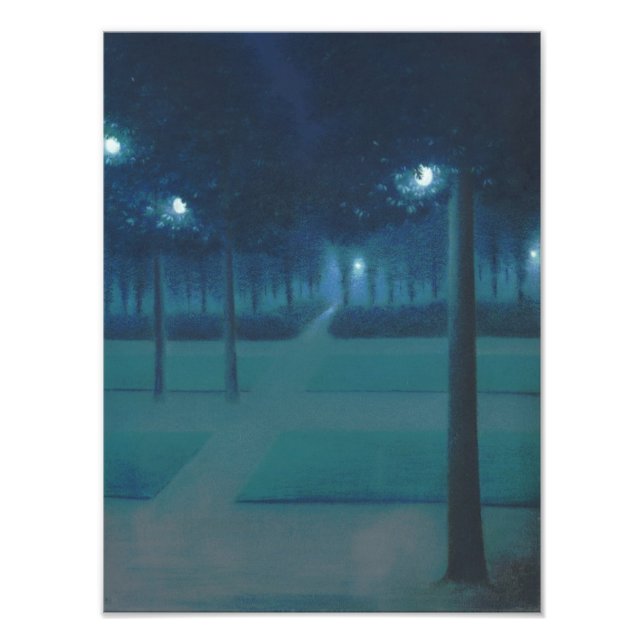 Foto William Degouve de Nuncques - Parc Royal, Bruxelas (Frente)