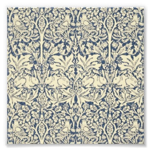 Foto William Morris, cinza Azul, padrão, art nouveau, 