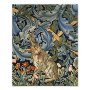 Foto William Morris Forest Rabbit Floral Art Nouveau