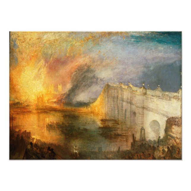 Foto William Turner - A Queima do Parlamento (Frente)