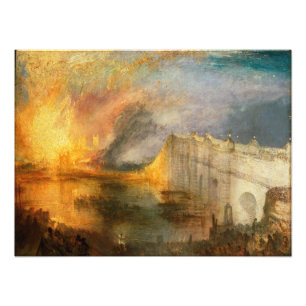 Foto William Turner - The Burning of the Parliament