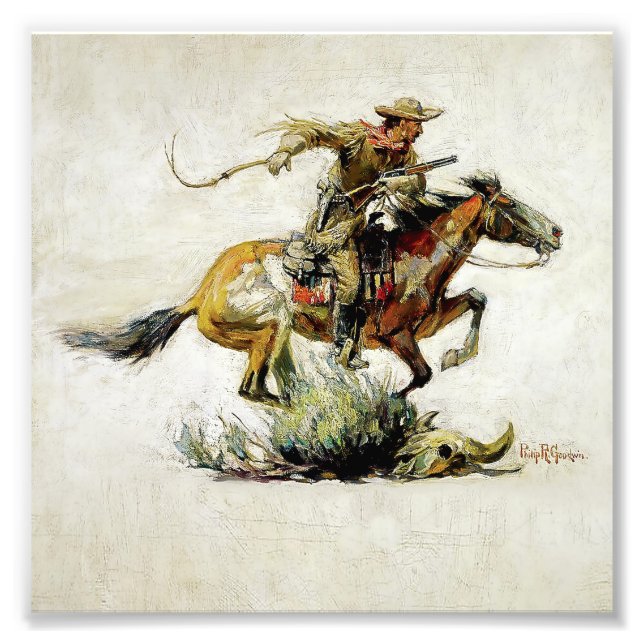 Foto "Winchester Horse and Rider", por Philip R Goodwin (Frente)