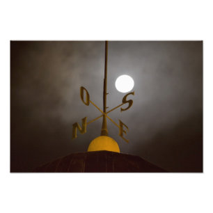 Foto Windrose sobre o farol de Papais noeis Cerro