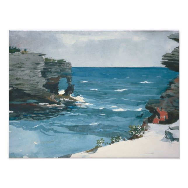 Foto Winslow Homer - Shore Rocky, Bermudas (Frente)