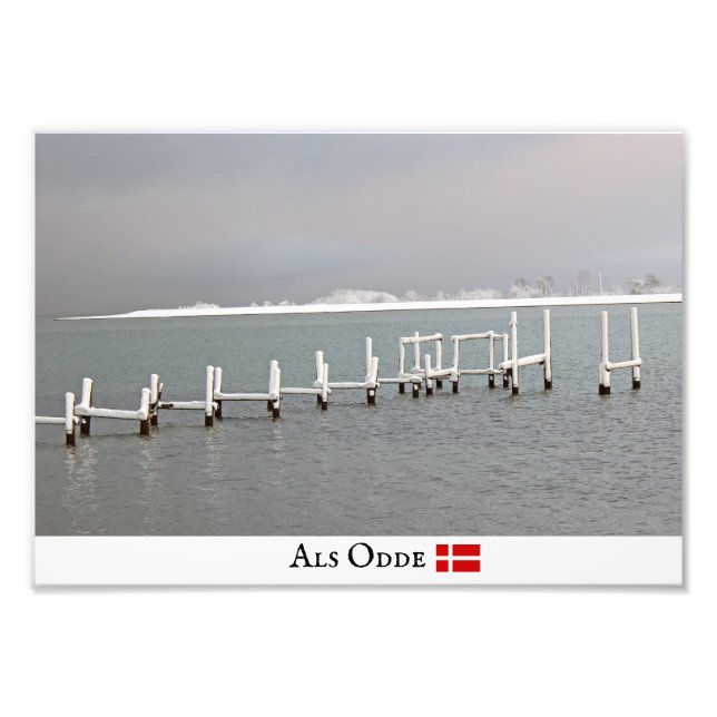 Foto Winter Als Odde/Denmark Photo Impressão! (Frente)