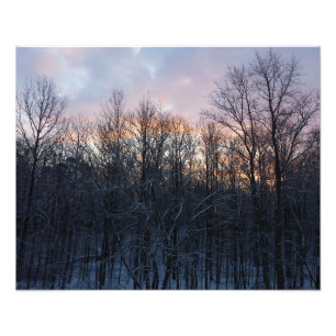 Foto Winter Sunrise I Pastel Nature Landscape