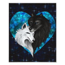 Wolf Heart Impressão - Dia de os namorados Edition