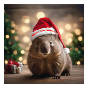 Foto "Wombat Wonderland: Uma Véspera de Natal Aconchega